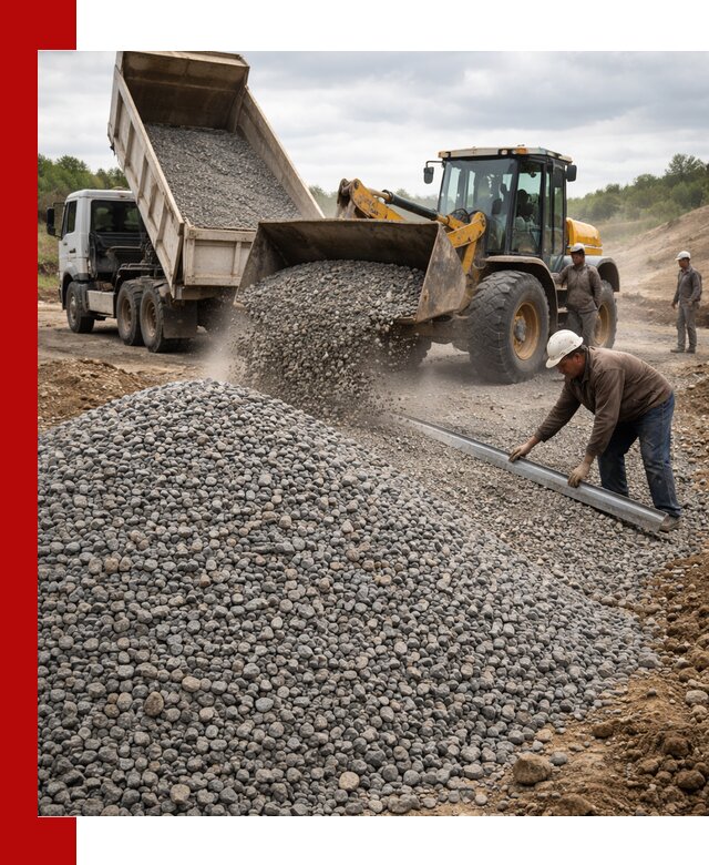 Гравийный щебень фракция 5-20 с доставкой в Краснотурьинске