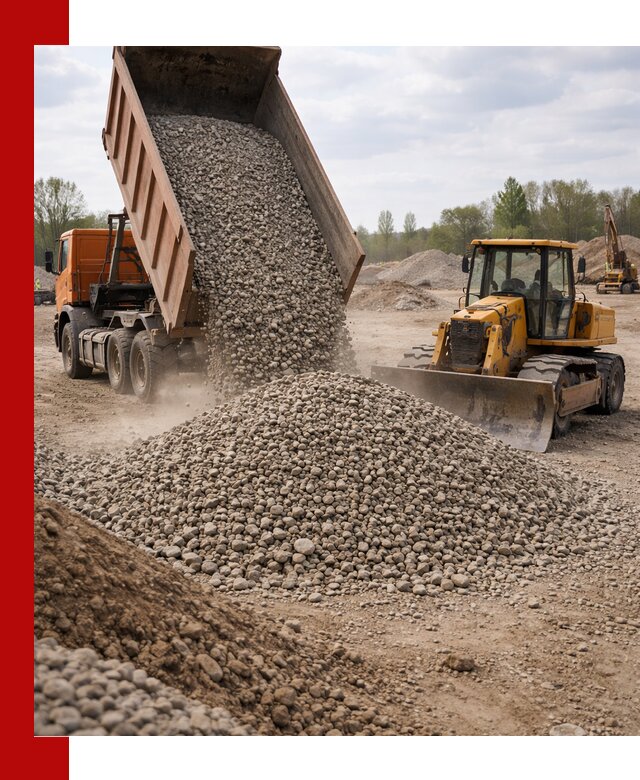 Доставка гравийного щебня фракции 40-70 в Краснотурьинске