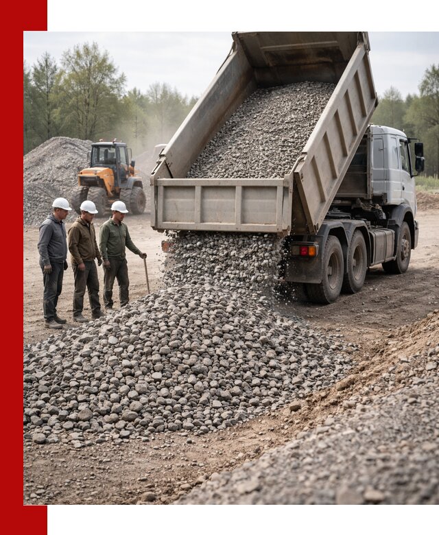 Доставка гравийного щебня фракции 70-120 в Краснотурьинске