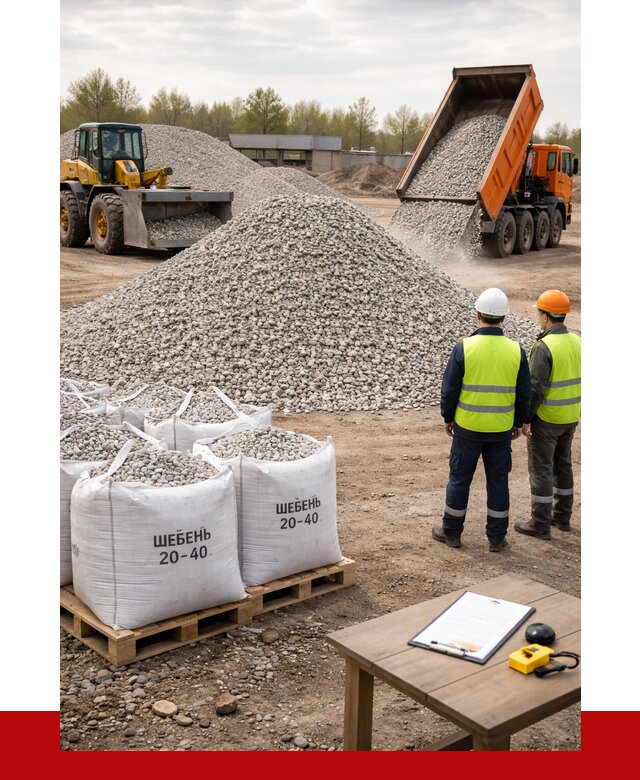 Известняковый щебень 20-40 в Краснотурьинске от 2233 р. ПРОНЕРУДКту