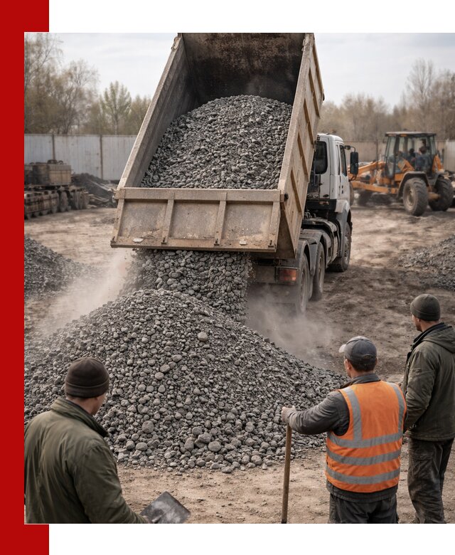 Доставка шлакового щебня в удобные сроки по выгодной цене в Краснотурьинске
