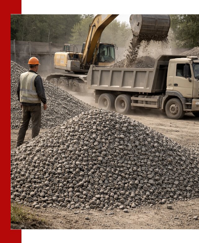 Шлаковый щебень фракция 5-20 с доставкой в Краснотурьинске