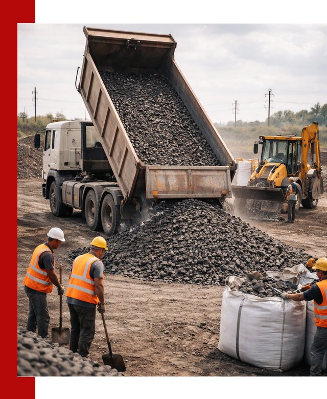 Шлаковый щебень фракция 40-70 с доставкой в Краснотурьинске