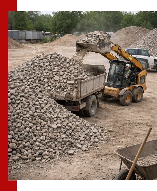 Доставка вторичного щебня в Краснотурьинске для строительных работ