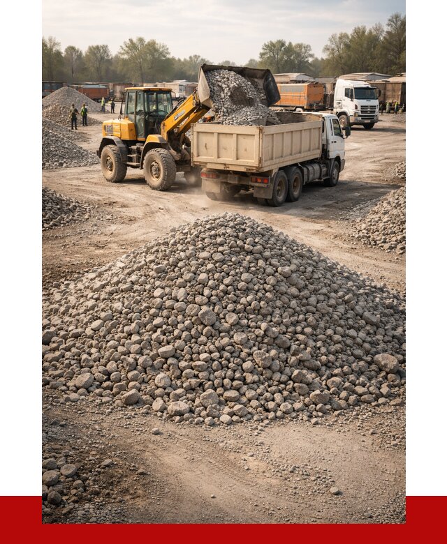 Вторичный щебень фракция 40-70 в Краснотурьинске от 1850 р, ПРОНЕРУДКту