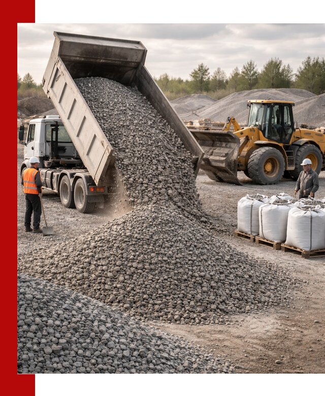 Бетонный щебень фракция 5–20 с доставкой в Краснотурьинске