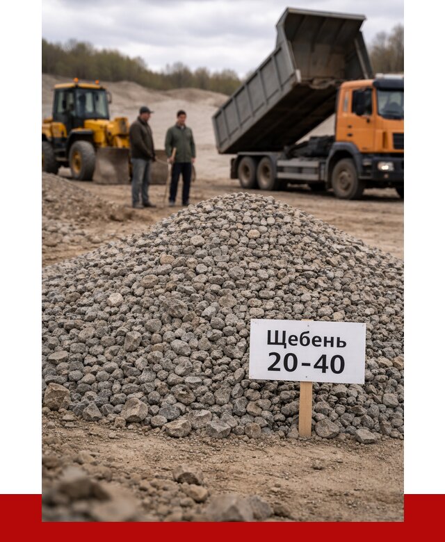 Бетонный щебень фракция 20-40 в Краснотурьинске от 2605 р. | ПРОНЕРУДКту