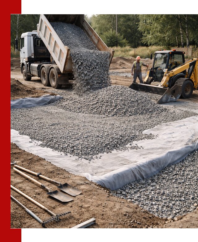 Щебень для фундамента с доставкой в Краснотурьинске