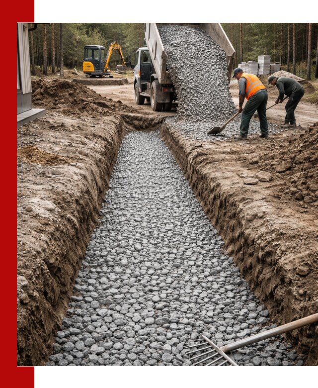 Щебень для дренажа с доставкой в Краснотурьинске высокого качества