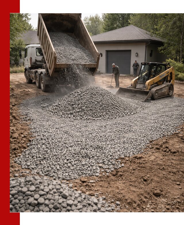Щебень для парковки в Краснотурьинске: доставка и укладка качественного материала