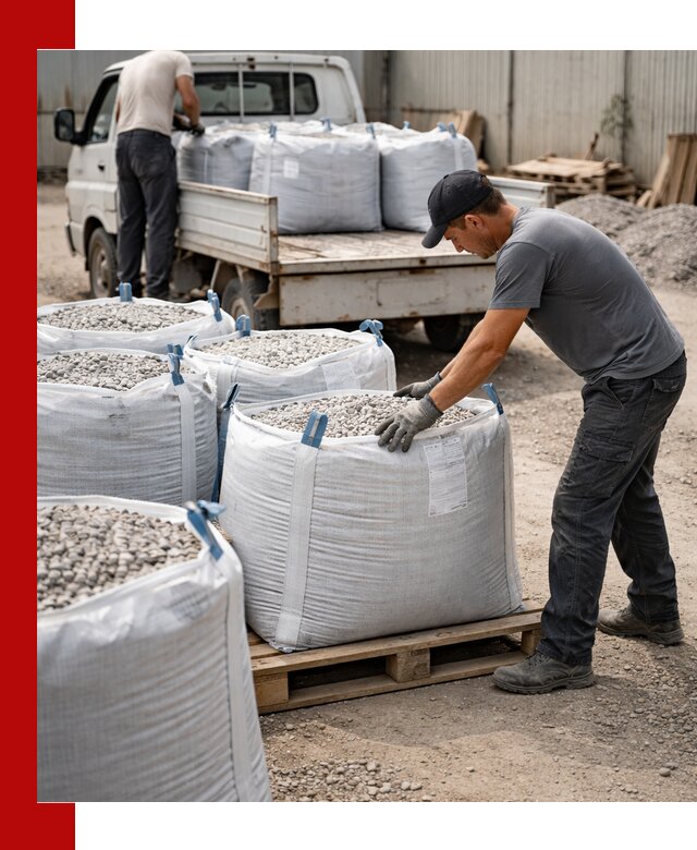 Доставка щебня в мешках по выгодным ценам в Краснотурьинске