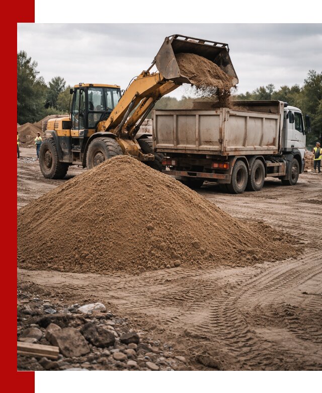 Доставка речного песка навалом в Краснотурьинске быстро и выгодно