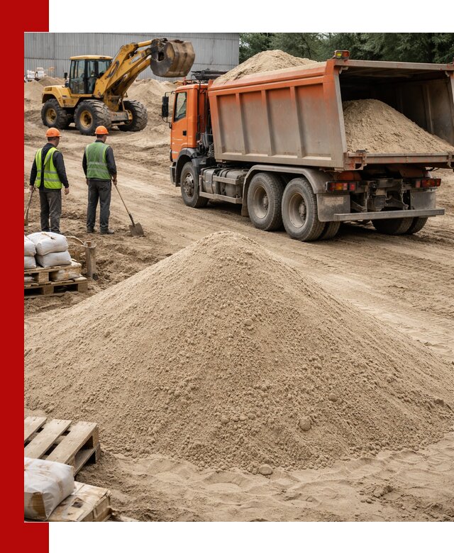 Доставка и продажа мытого речного песка в Краснотурьинске