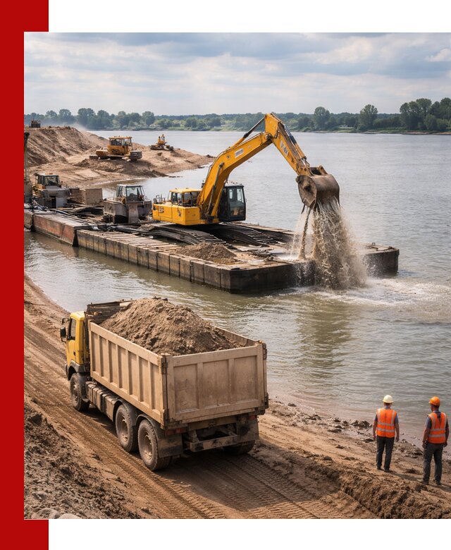 Намывной песок с доставкой в Краснотурьинске оптом и в розницу