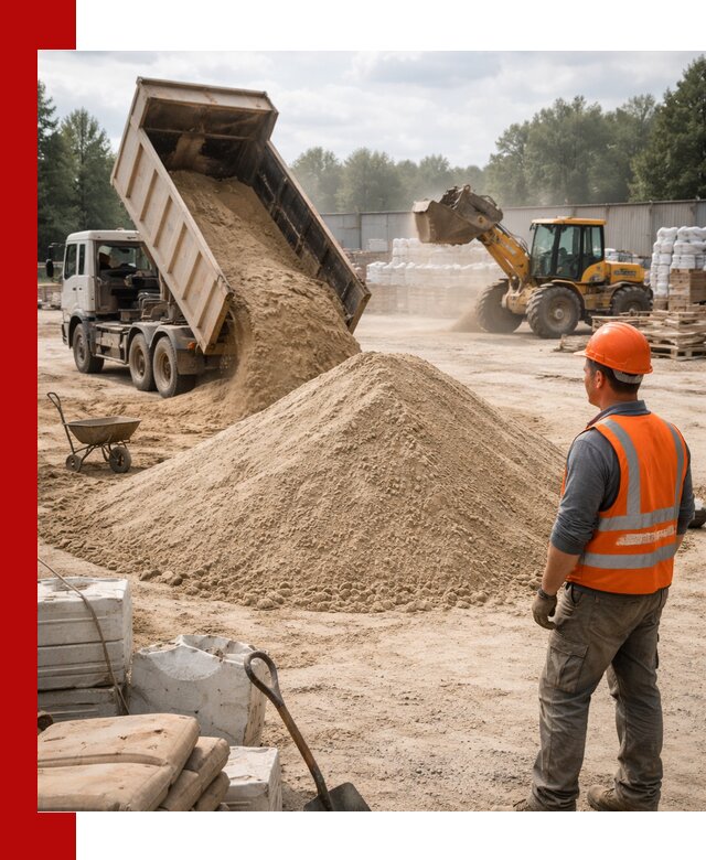 Доставка строительного песка с самосвалом в Краснотурьинске