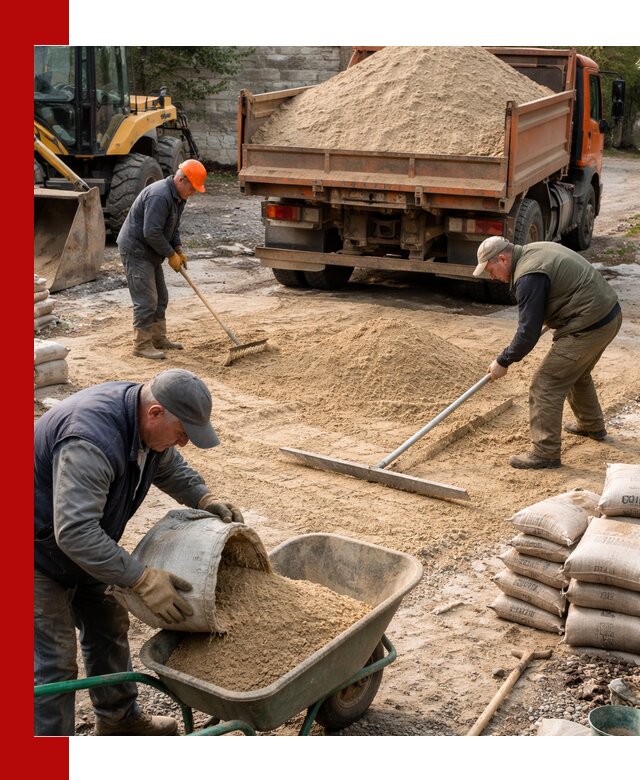 Поставка песка для стяжки в Краснотурьинске с быстрой доставкой