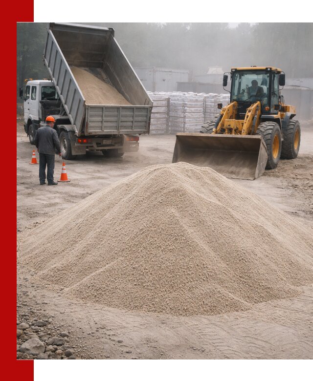 Кварцевый песок фракция 0–8 для стройработ в Краснотурьинске