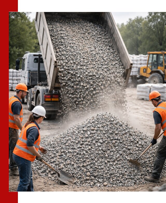 Доставка гравия и камня в Краснотурьинске оптом и в розницу