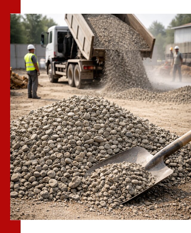 Доставка гравия фракции 20-40 в Краснотурьинске с самосвалами