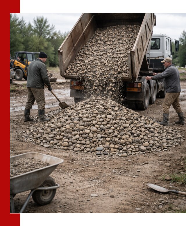 Доставка гальки речной оптом и в розницу в Краснотурьинске