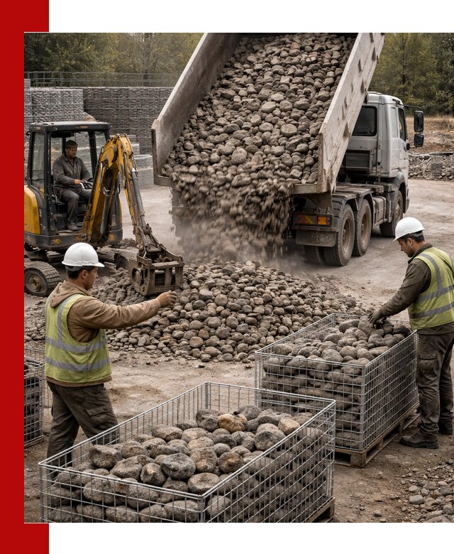 Камень для габионов фракция 100–201 в Краснотурьинске