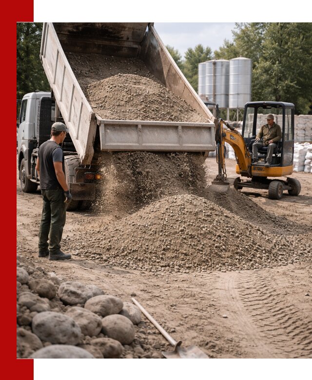 Доставка ПГС С3 в Краснотурьинске самосвалами и миксерами