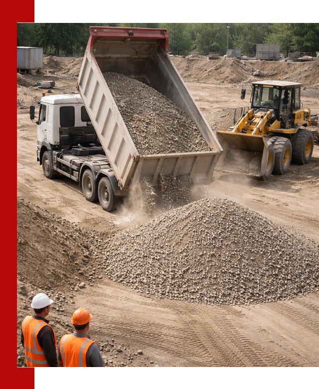 Щебень с песком (ЩГПС С2) с доставкой в Краснотурьинске