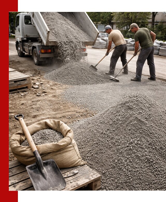 Отсев для тротуарной плитки в Краснотурьинске — доставка и укладка