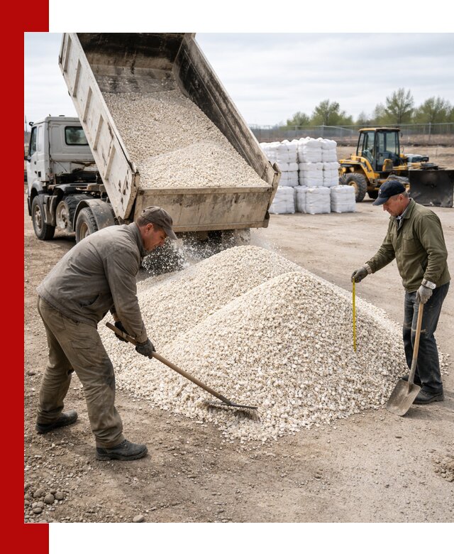 Мраморная крошка с доставкой и разгрузкой в Краснотурьинске