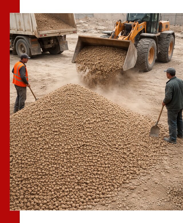 Керамзит фракция 10-20 с доставкой в Краснотурьинске