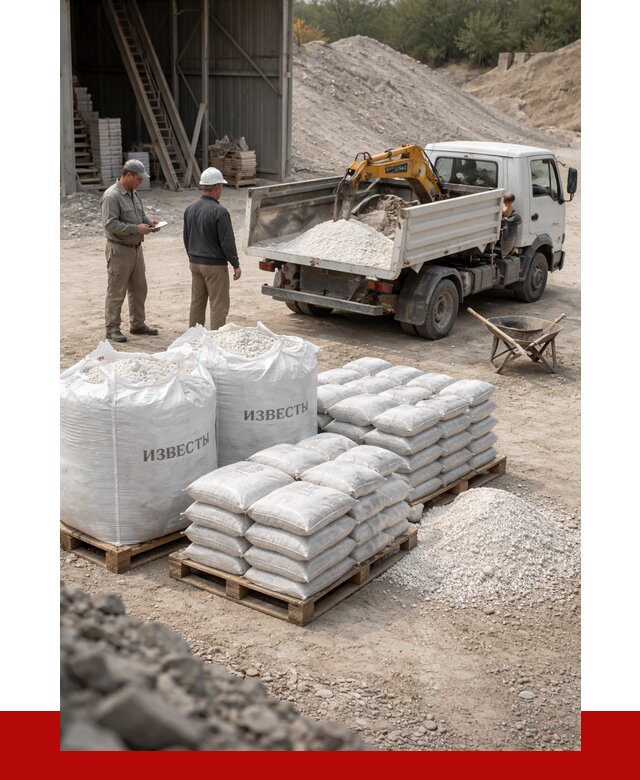 Известь строительная в Краснотурьинске с доставкой от 4466 р. | ПРОНЕРУДКту