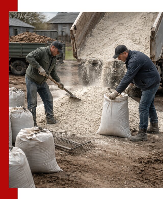 Доставка извести пушонки в Краснотурьинске оптом и мелким оптом