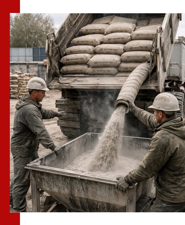 Доставка цемента М400 в Краснотурьинске оптом и в розницу