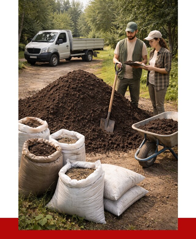 Купить грунт с доставкой в Краснотурьинске от 4785 р. за м3 | ПРОНЕРУДКту