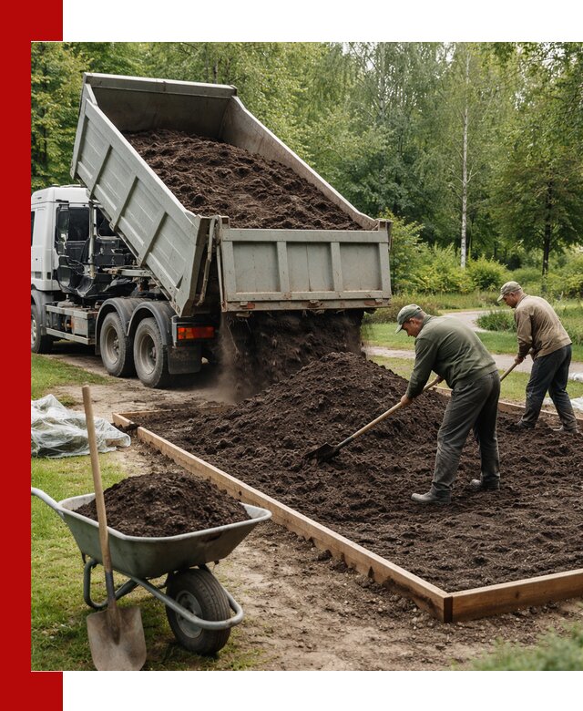 Доставка грунта для озеленения и благоустройства в Краснотурьинске