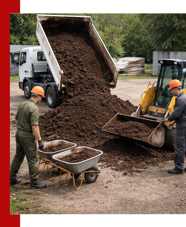 Доставка торфо-земляной смеси в Краснотурьинске для огорода и ландшафта