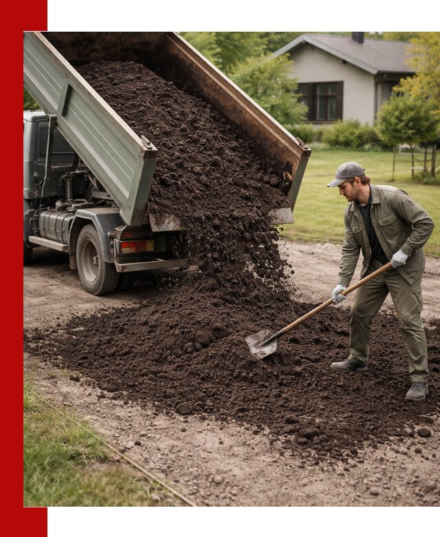 Чернозем для газона с доставкой в Краснотурьинске быстро и качественно