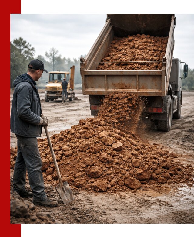 Глина для засыпки в Краснотурьинске с доставкой самосвалами