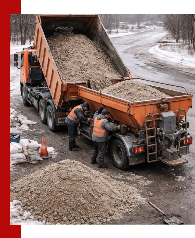 Поставка и вывоз пескосоля в Краснотурьинске оптом и в розницу