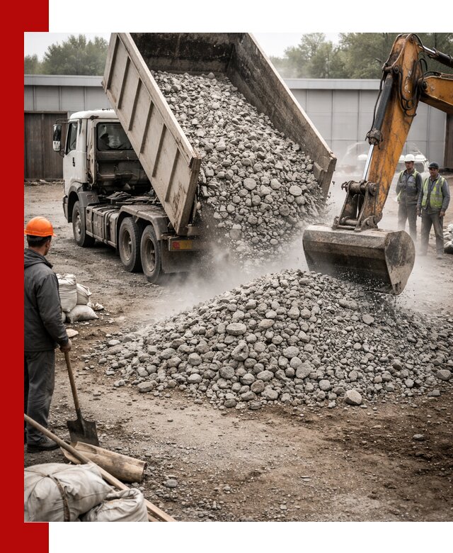 Доставка дробленого бетона в Краснотурьинске оптом и в розницу