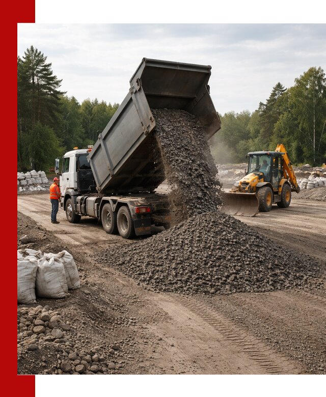 Доставка дробленого асфальта в Краснотурьинске для дорожных работ