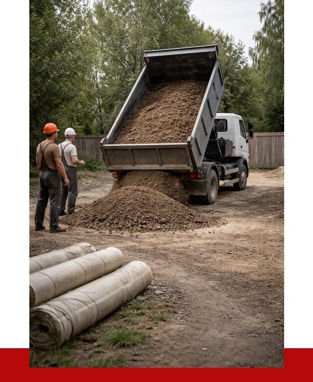 Доставка сыпучих материалов самосвалом в Краснотурьинск от 4466 р. | ПРОНЕРУДКту