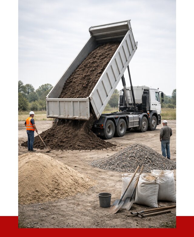 Доставка самосвалом 30 кубов в Краснотурьинске от 9038 р. | ПРОНЕРУДКту