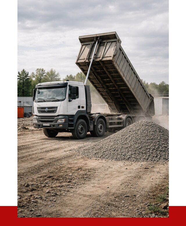 Доставка самосвалом 40 кубов в Краснотурьинске от 9570 р. | ПРОНЕРУДКту