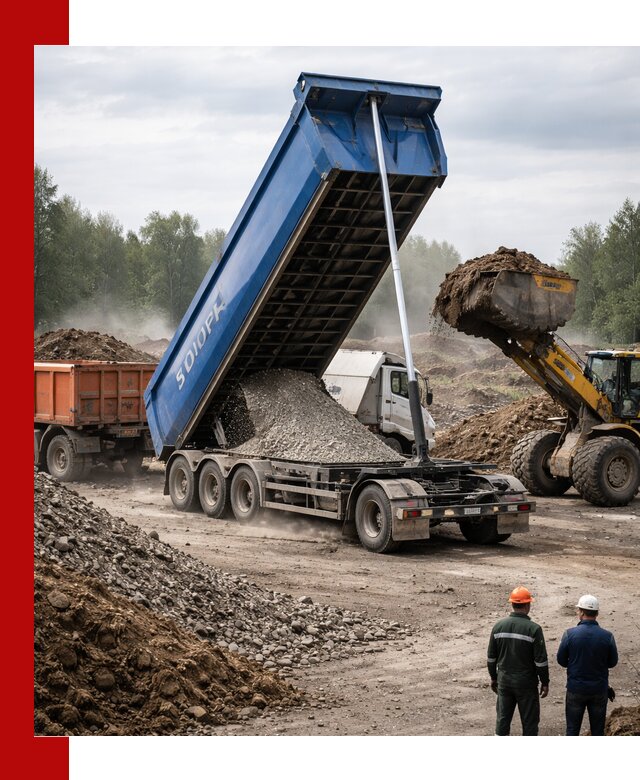 Аренда тонар 40 тонн в Краснотурьинске с доставкой материалов