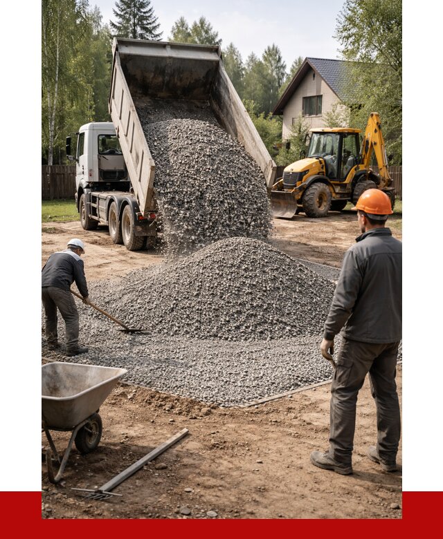 Отсыпка участка щебнем в Краснотурьинске от 6911 р. ПРОНЕРУДКту