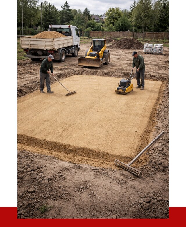 Устройство песчаной подушки в Краснотурьинске от 4785 р. ПРОНЕРУДКту