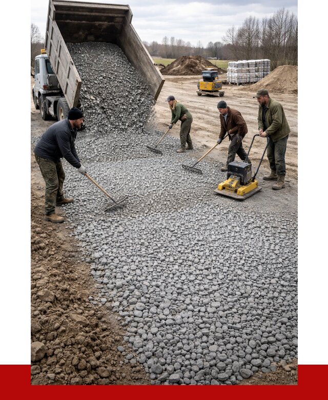 Устройство щебеночной подушки в Краснотурьинске от 4785 р. ПРОНЕРУДКту