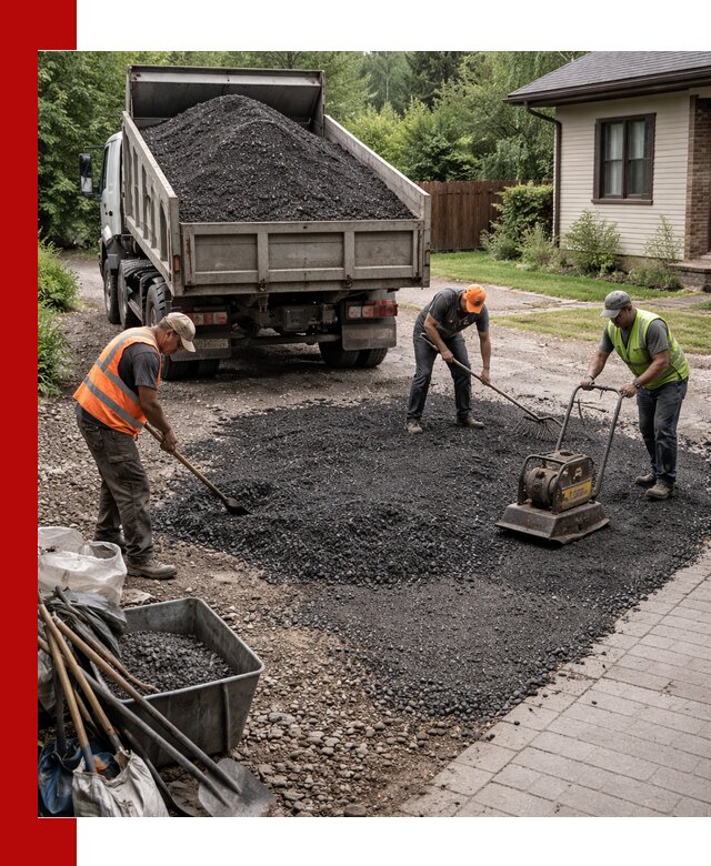 Асфальтовая крошка для двора с доставкой в Краснотурьинске